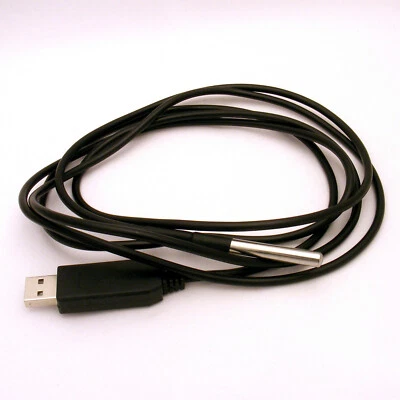 USB thermometer probe CH340 DS18B20 -55+125C for linux win pc mac - Image 1 of 4