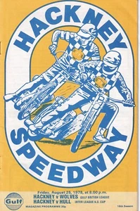 Vintage Speedway Programmes - Hackney vs Wolves vs Hull August 1978 - Imagen 1 de 1