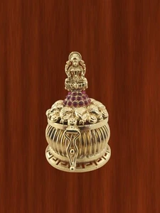 Indio Bollywood Boda Sindoor Dabbi Kumkum Caja Pooja Accesorio Regalo Joyería - Imagen 1 de 3