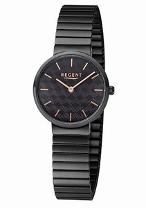 Regent BA-584 Steel Black-IPG 29 mm Damenuhr mit Zugband UVP* 99,00 EUR - Bild 1 von 3
