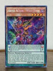 Abyss Actor - Wild Hope - DESO-EN022 - Secret Rare - 1st Edition - Near Mint - Picture 1 of 1