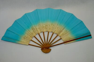 Abanico de baile plegable vintage Geisha Odori 'Maiogi' hecho en Kioto Foto 1 de 4