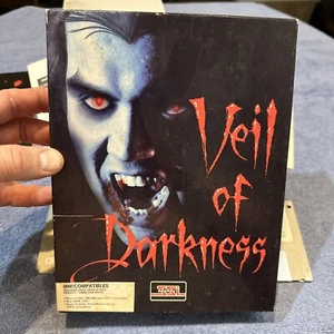 RARISSIMO Veil of Darkness SSI 1993 PC IBM Big Box Gioco 3.5 Hard Disk Floppy - Foto 1 di 4