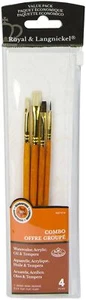 Royal Brush 9116 Bristle/Sable Value Pack Brush Set-4/Pkg (3Pk) - Picture 1 of 1