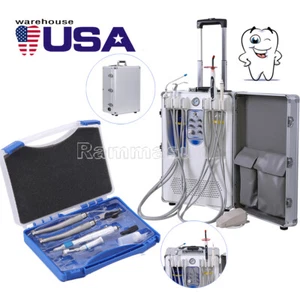 portátil dental unidad móvil entrega de succión compresor de aire/pieza de mano - Bild 1 von 33