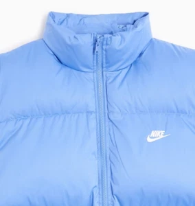 Nike Puffer Vest Blue Oversized Windrunner Primaloft Insulated Gilet Men Size - Picture 1 of 5