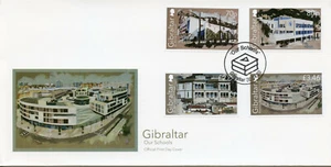 Gibraltar Architecture Stamps 2020 FDC Our Schools Education Buildings 4v Set - Picture 1 of 1