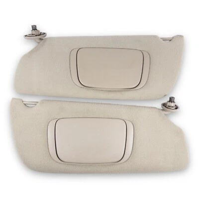 Jeep Grand Cherokee 1999-2003 conjunto de pares de parasoles laterales para conductor y pasajero beige Foto 1 de 4
