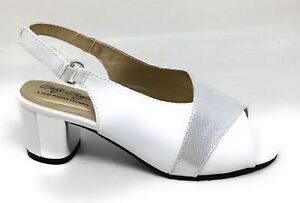 Hush Puppies Womens MAIA Slingback Sandals White Leather Size 5.5 M