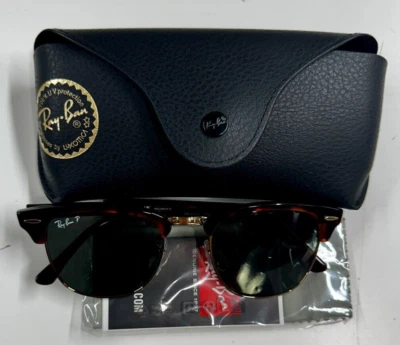 Gafas de sol Ray-Ban RB3016 Clubmaster - Rojo Habana/Polarizado G-15 Verde - 51 mm Foto 1 de 4