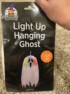 Light Up 18 Inch Hanging Ghost Halloween decorations Sealed- NEW - Picture 1 of 7