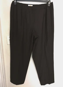 Talbots Womens Pants 16W Plus Brown Wool Blend Italy Stretch Fabric Dress Office - Picture 1 of 5