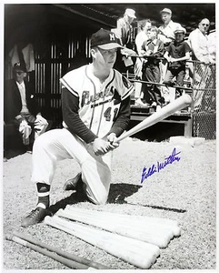 1954-56 Eddie Mathews MKE Braves Young Autograph Hunter Signed 16x20 Photo (JSA) - Picture 1 of 1