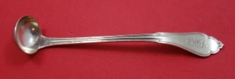 Gothic aka Eureka by Vanderslice Sterling Silver Mustard Ladle Original 4 7/8" Cover