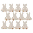  12 Pcs 3D-Kaninchen-Dekoration Hasen-Dekor Kleines Hasenornament Dekorationen
