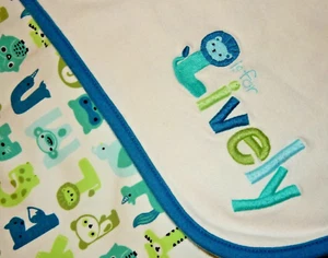 3B !WOW! LN 2015 GYMBOREE L is for LIVELY Animal Alphabet ABC Baby Crib Blanket - Picture 1 of 8