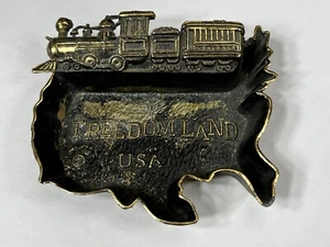 Freedomland USA Souvenir Ashtray Bronx NY Defunct Amusement Park Vintage - Picture 1 of 8