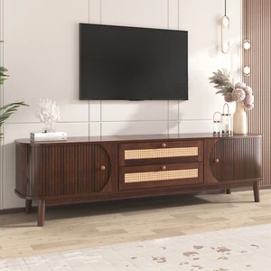 Modern TV Stand Cabinet Entertainment Center Media Console for 75"TV Living Room - Picture 1 of 32