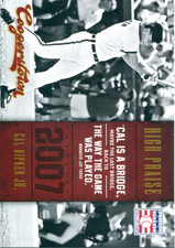 2012 (ORIOLES) Panini Cooperstown High Praise #14 Cal Ripken Jr.