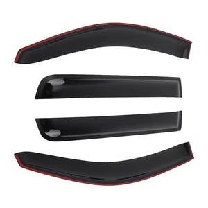 Türabweiser für Mitsubishi Outlander 2012-2020 Außen Halterung Schwarz 4tlg Set - Bild 1 von 18