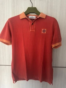 Stone Island Polo M Monogramma Red Slim Fit in Cotton Authentic - Bild 1 von 8