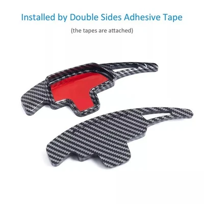 Palanca de cambios para volante Mercedes Benz Embellecedores de fibra de carbono aspecto Foto 1 de 4