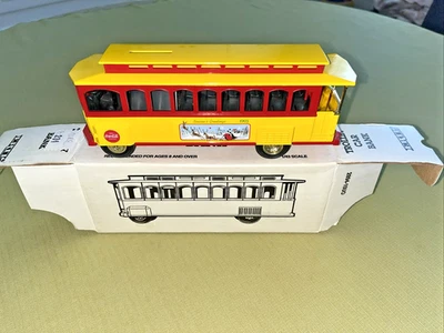 Ertl Coca Cola TROLLEY CAR BANK Christmas Seasons Greetings 1993 1/43 Scale - Image 1 of 4