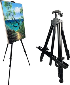 Art Painting Display Artist Easel Stand, Portable Metal Adjustable Easels for Pa - Picture 1 of 12
