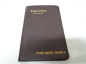 Vintage Expired Costa Rica Passport Pasaporte 1944 Stamps RARE - Picture 1 of 5