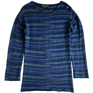 Comme des Garçons Homme Plus 1994 AW Nep Wool Knit Border Sweater, Used - Picture 1 of 5