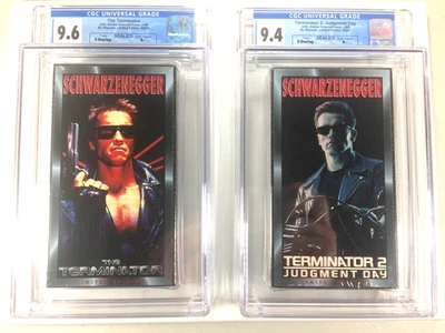 The Terminator 1&2 Limited Edition VHS 1997 ARTISIAN CGC Grade 9.6 & 9.4 A+ SEAL - Image 1 of 4