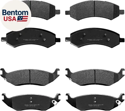 -Front Rear Ceramic Brake Pads Replacement for Dodge Ram 1500 2018 2017 2016 201 - Image 1 of 4