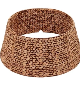 CENBOSS Rattan Christmas Tree Collar, Wicker Tree Skirt & Stand Base Cover 24" - Picture 1 of 6