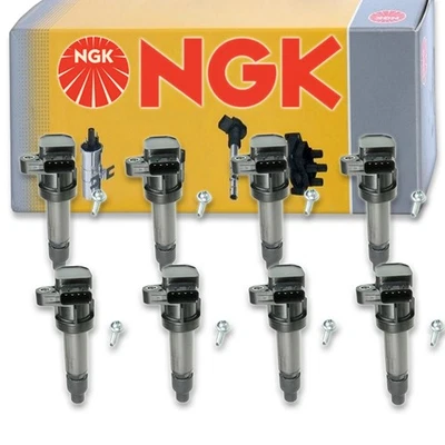 8 pcs NGK Ignition Coil for 2006 Cadillac DTS 4.6L V8 - Spark Plug Tune Up on - Image 1 of 4