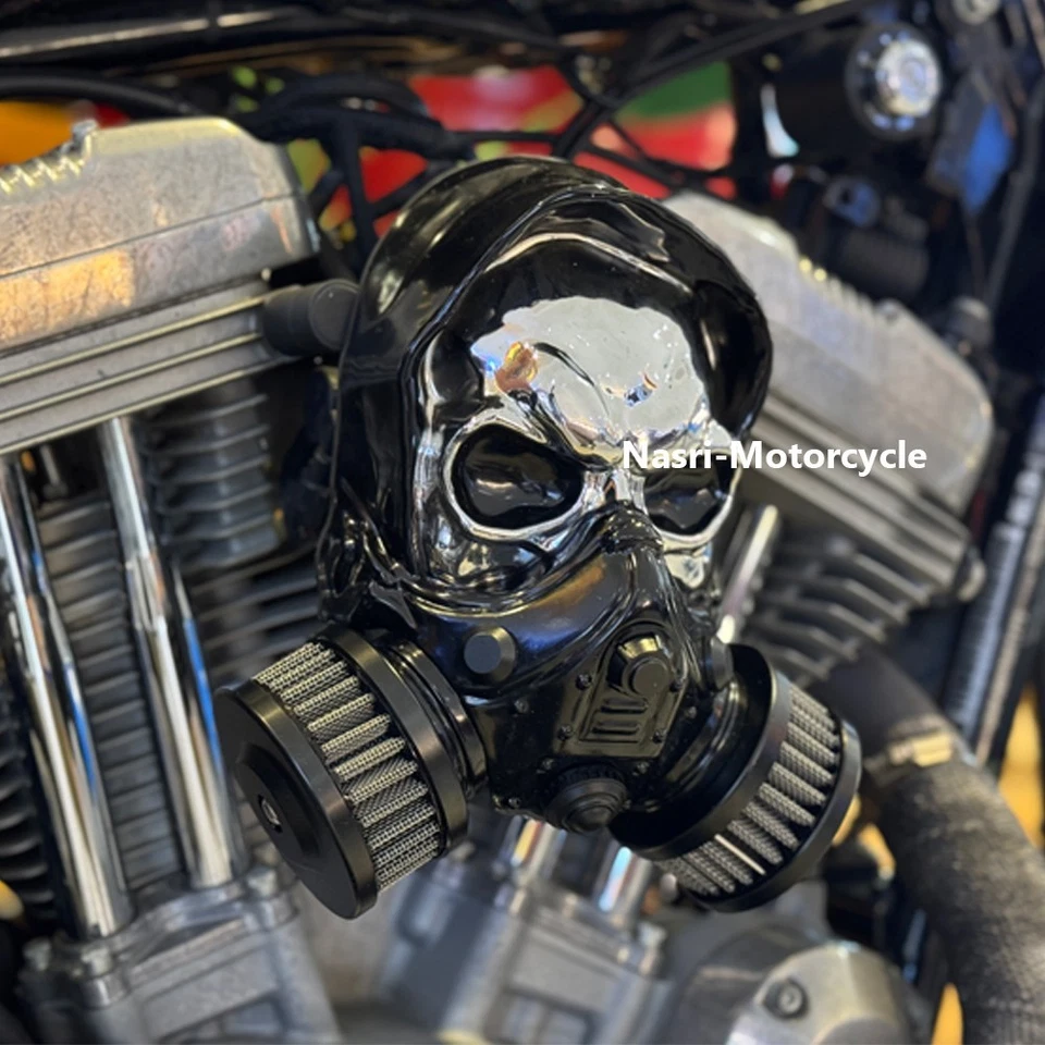 2004-2022 For Harley Sportster XL1200 XL883  Skull High-Flow Air Cleaner Filter - Image 1 of 4