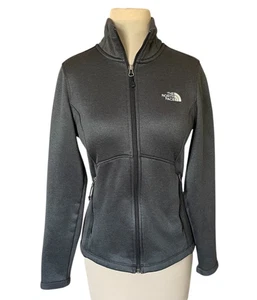 North Face Women's Agave Jacket Full Zip Dark Grey Heather, Size Medium EUC - Picture 1 of 13