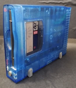 POUR PIECES/REPARATION : Iomega Zip Drive Z100USB Externe | Bleu Translucide - Photo 1/2
