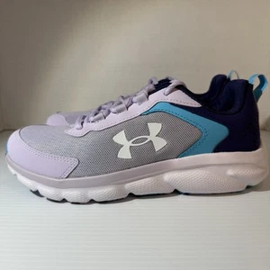 Under Armour GGS Assert Damengröße 7 US, Mädchengröße 5,5 Y violett/blau brandneu - Bild 1 von 11