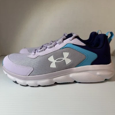 Under Armour GGS Assert Women’s Sz 7 US, Girls Size 5.5Y  Violet/ Blue Brand New - Image 1 of 4