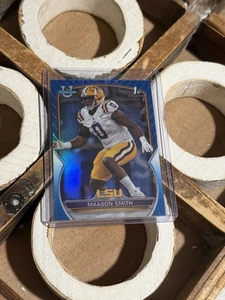 2022 Bowman University Chrome #9 Maason Smith rifrattore blu #/199 - Foto 1 di 2