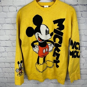 Suéter Jersey Tejido Amarillo Mickey Mouse Parques Disney Pequeño - Imagen 1 de 8