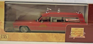 GLM Stamp Models Cadillac Miller & Meteor Ambulance 1968 red 1:43 - Picture 1 of 2