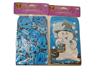 40 Halloween Ghost or Pumpkins Paper Treat bags Paper Magic  7 X 4 Inches New   - Picture 1 of 3