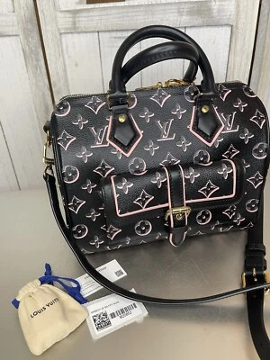 Louis Vuitton Fall for You Speedy Bandouliere 25 Watercolor Black Limited EUC! - Image 1 of 4