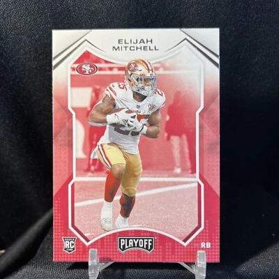 2021 Playoff Football Elijah Mitchell RC Base Rookie San Francisco 49ers Rookie - Image 1 of 2