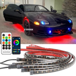 Kit de tira de luz de neón LED multicolor RGB de 6 piezas para Mitsubishi 3000GT - Imagen 1 de 9