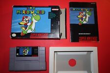 SUPER MARIO WORLD FOR SUPER NINTENDO SNES COMPLETE! FIRST RELEASE 1ST PRINT!