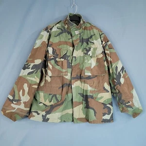 Abrigo Para Hombre BDU Woodland Camuflaje Clima Frío Campo Ejército de Estados Unidos Chaqueta Talla M Corto - Imagen 1 de 13