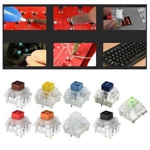 Box switch for mechanical gaming keyboards 3 pin switch SMD compatible - Picture 1 of 19