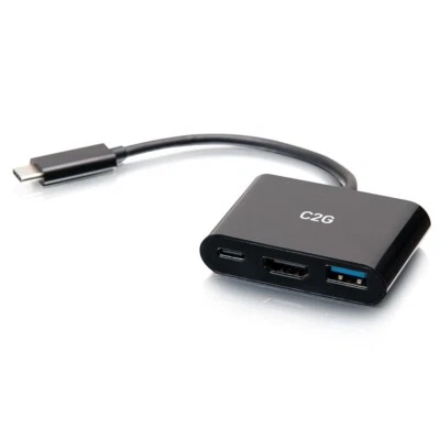 USB-C® 3-in-1 Mini Docking Station w/HDMI®, USB-A, & USB-C Power Delivery-C2G - Image 1 of 4